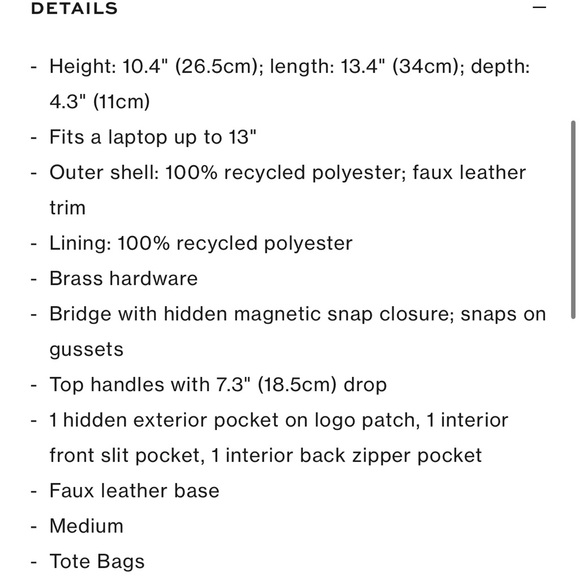 Tory Burch Ella Printed Tote Bag - Cream and Tan - Picture 7 of 9